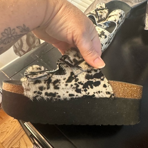 Topshop Cowhide Women’s Sandals Size 6 (37) - Picture 7 of 12